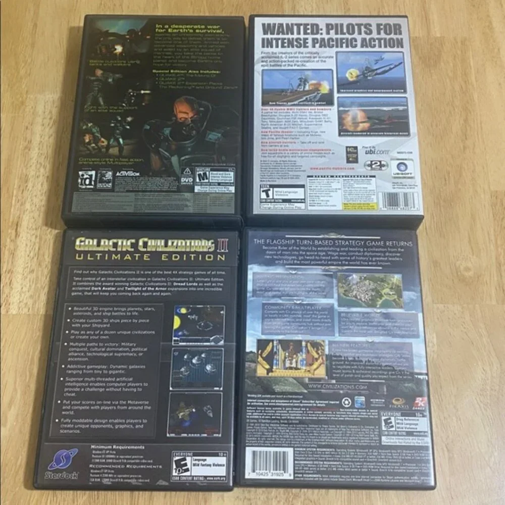 Lot of 17--VINTAGE PC Games